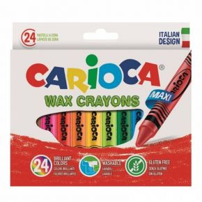 Carioca Κηρομπογιές 24χρώματα Maxi wax crayons 42390