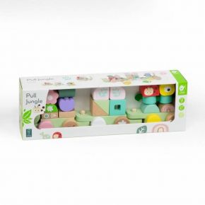 Classic World : Ξύλινο Συρόμενο Παιχνίδι Ζούγκλα Classic World (C10519)