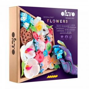 DIY Δημιουργικό Σετ Κατασκευής με Πηλό Wood & Craft Flowers Romance (10014)