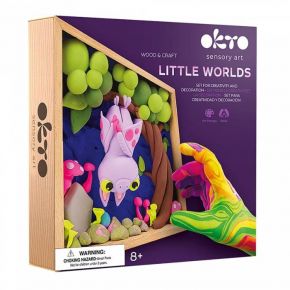 Diy Δημιουργικό Σετ Κατασκευής Πηλό Wood & Craft Little Worlds Νυχτερίδα (20033)