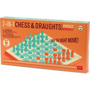 Επιτραπέζιο Παιχνίδι Vintage Chess & Draughts Legami Milano