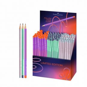 Faber-Castell Flow Edition Μολύβια Grip 2001 B Διάφορα Χρώματα 117008