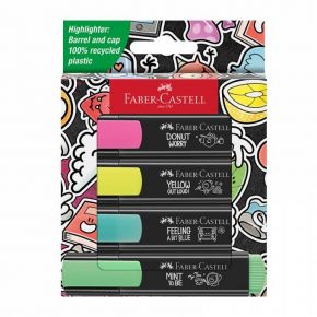 Faber-Castell Μαρκαδόρος υπογράμμισης σέτ 4 χρώματα 254690