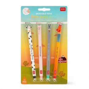 Farm Sweet Farm Erasable Στυλό Gel 4τμχ
