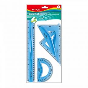 KeyRoad Σέτ Γεωμετρικά Όργανα Flex 30εκ 4τεμ. KR972501