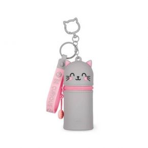 Legami Mini Kawaii Kitty Κασετίνα Σιλικόνης με Μπρελόκ