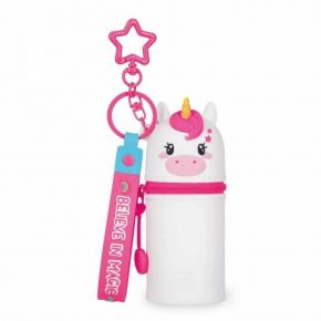 Legami Mini Kawaii Unicorn Κασετίνα Σιλικόνης με Μπρελόκ