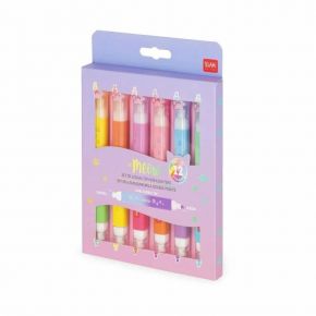 Meow - Kitty Μαρκαδόροι υπογράμμισης Dual-Tip set/6
