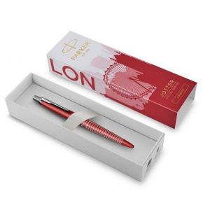 Parker Jotter Special Edition Στυλό Ballpoint Κόκκινο με Μπλε Μελάνι London CT (2221603)