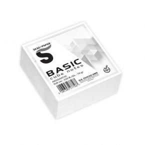 Skag Κύβος Basic 350 φύλλα 9x9cm Χωρίς Κόλλα Λευκός