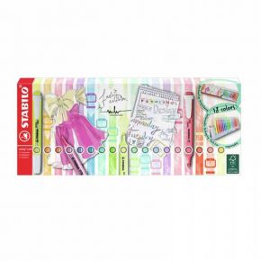 Stabilo Μαρκαδόροι Υπογραμμίσεως Swing Deskset 18Χρωμ. Cool + Pastel