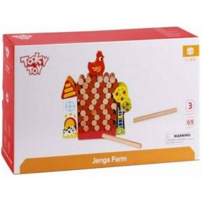 Tooky Toy ξύλινη φάρμα με τσάντα αποθήκευσης (TKC572)