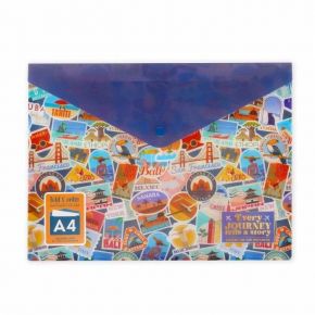 Travel Stickers Φάκελος Κουμπί Α4 Fold & Order 2026