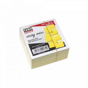 Typotrust Αυτοκόλλητα Χαρτάκια Σημειώσεων 50x50 mm Κίτρινα - Mini Cube