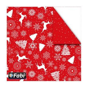 Χαρτόνι Fabi 50x70εκ Xmas Deco Red3 1455084